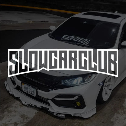 "Slow Car Club" – Premium JDM Sticker for Distinguished Performance Builds.