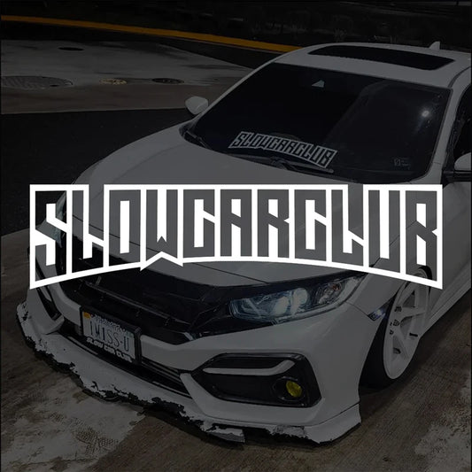 "Slow Car Club" – Premium JDM Sticker for Distinguished Performance Builds.