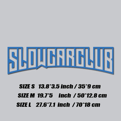 "Slow Car Club" – Premium JDM Sticker for Distinguished Performance Builds.