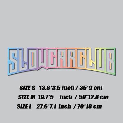 "Slow Car Club" – Premium JDM Sticker for Distinguished Performance Builds.