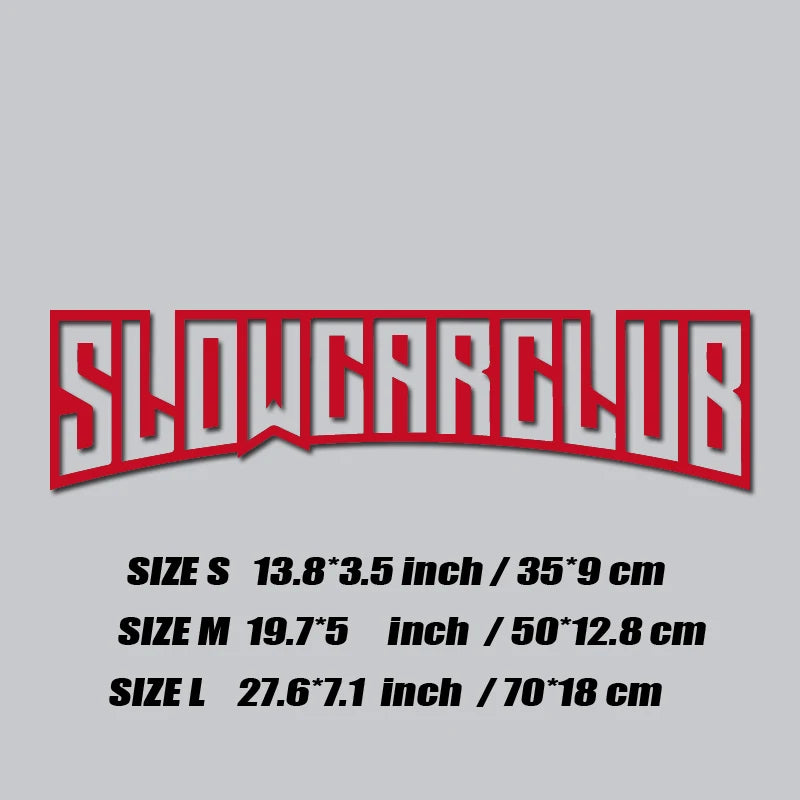 "Slow Car Club" – Premium JDM Sticker for Distinguished Performance Builds.