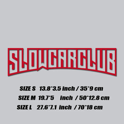 "Slow Car Club" – Premium JDM Sticker for Distinguished Performance Builds.