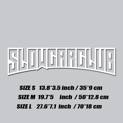 "Slow Car Club" – Premium JDM Sticker for Distinguished Performance Builds.