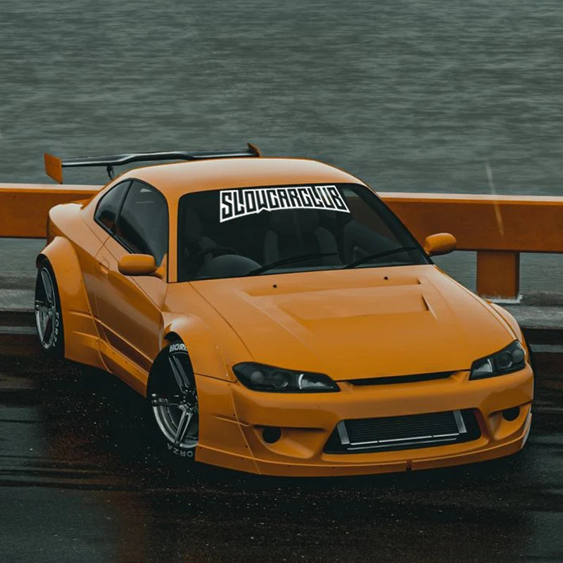 "Slow Car Club" – Premium JDM Sticker for Distinguished Performance Builds.