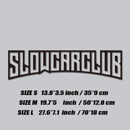 "Slow Car Club" – Premium JDM Sticker for Distinguished Performance Builds.